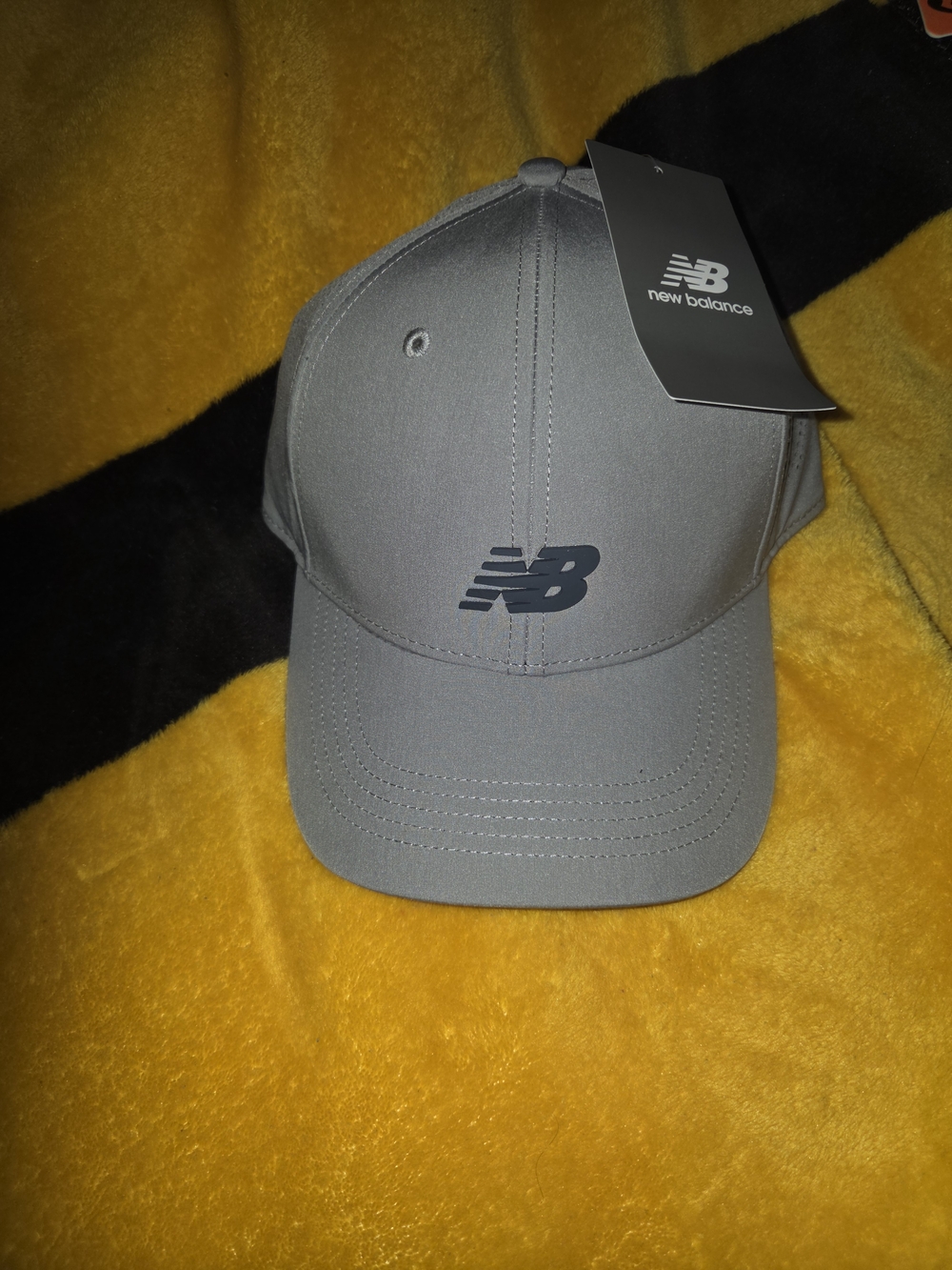 New Balance Gray Cap with Black NB Logo